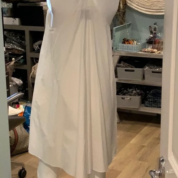 New 3.1 Phillip Lim cotton zip trapeze tent swing relaxed crisp poplin minidress - Picture 8 of 16